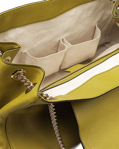 chartreuse green Gucci handbags leather